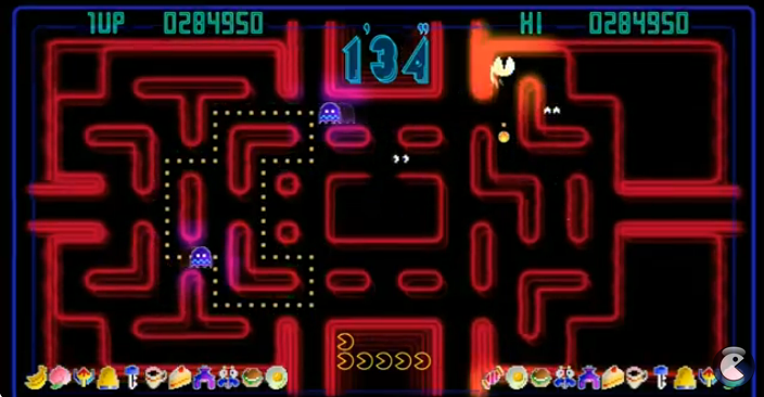 A screenshot of Pac Man Championship Edition